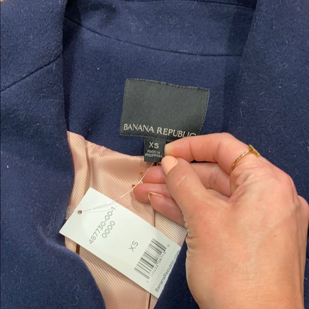 NWT banana republic wool dress coat - Picture 7 of 9